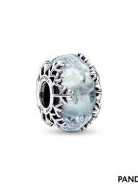 Pandora Winter Blue Snowflake Murano Charm